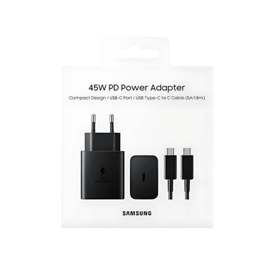 Samsung 45W Type-C Süper Hızlı Şarj Cihazı Siyah