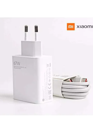 Xiaomi Type C 67w Hızlı Şarj Cihazı Şarj Aleti Kablo + Adaptör Hızlı Turbo Şarj Aleti